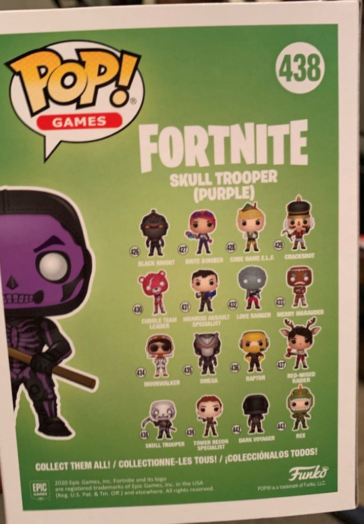 Skull Trooper (Purple) - Fortnite vinyl figure collectible [Barcode 889698470933] - Main Image 2