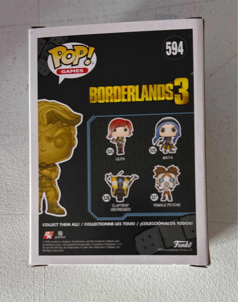 #594 Games: Borderlands 3: Handsome Jack (Gold) - Borderlands vinyl figure collectible [Barcode 889698482899] - Main Image 3