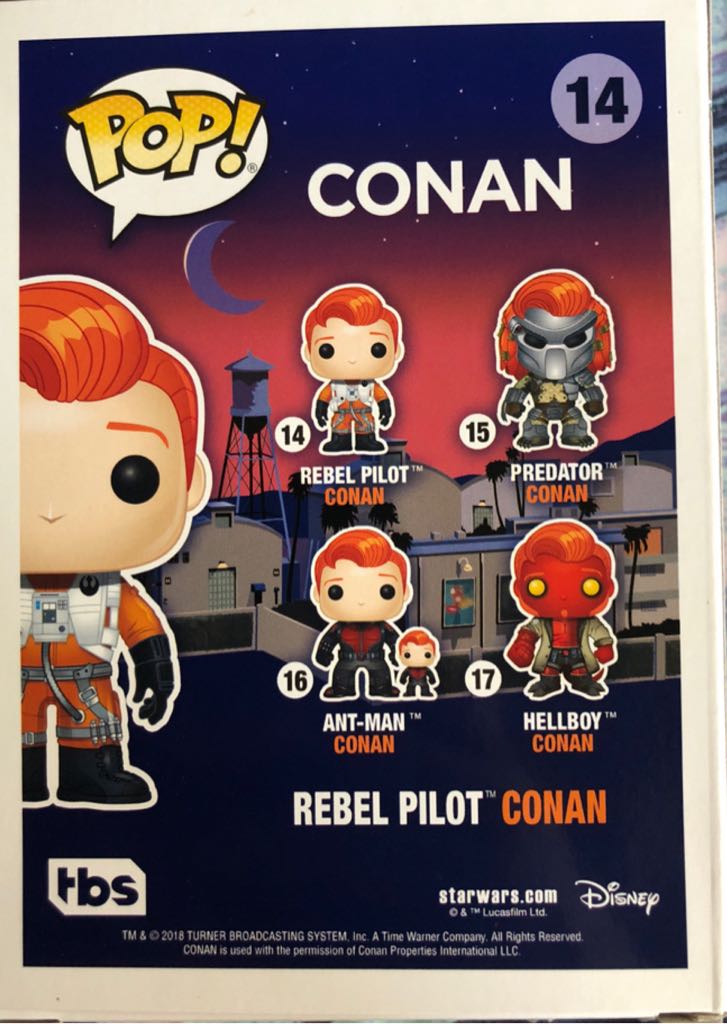 Conan (Rebel Pilot) - Conan O’Brien vinyl figure collectible [Barcode 889698310918] - Main Image 2