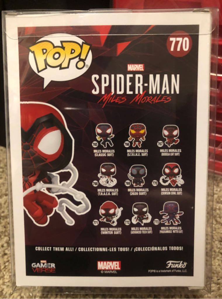 Miles Morales (Crimson Cowl Suit) $14 - Spider-Man vinyl figure collectible - Main Image 2