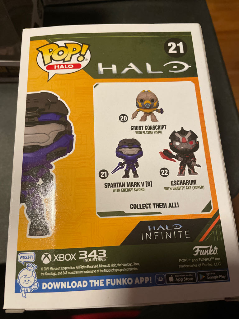 Spartan Mark V[B] (with Energy Sword) (Chase) - Halo vinyl figure collectible - Main Image 2