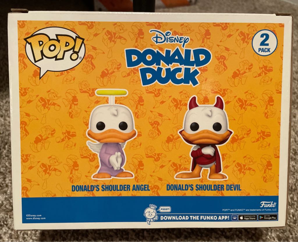 DONALD’S SHOULDER ANGEL & DEVIL  vinyl figure collectible - Main Image 2