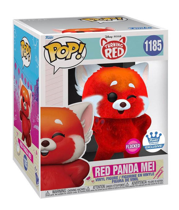Red Panda Mei (Flocked) (6 inch)  vinyl figure collectible [Barcode 889698631990] - Main Image 2