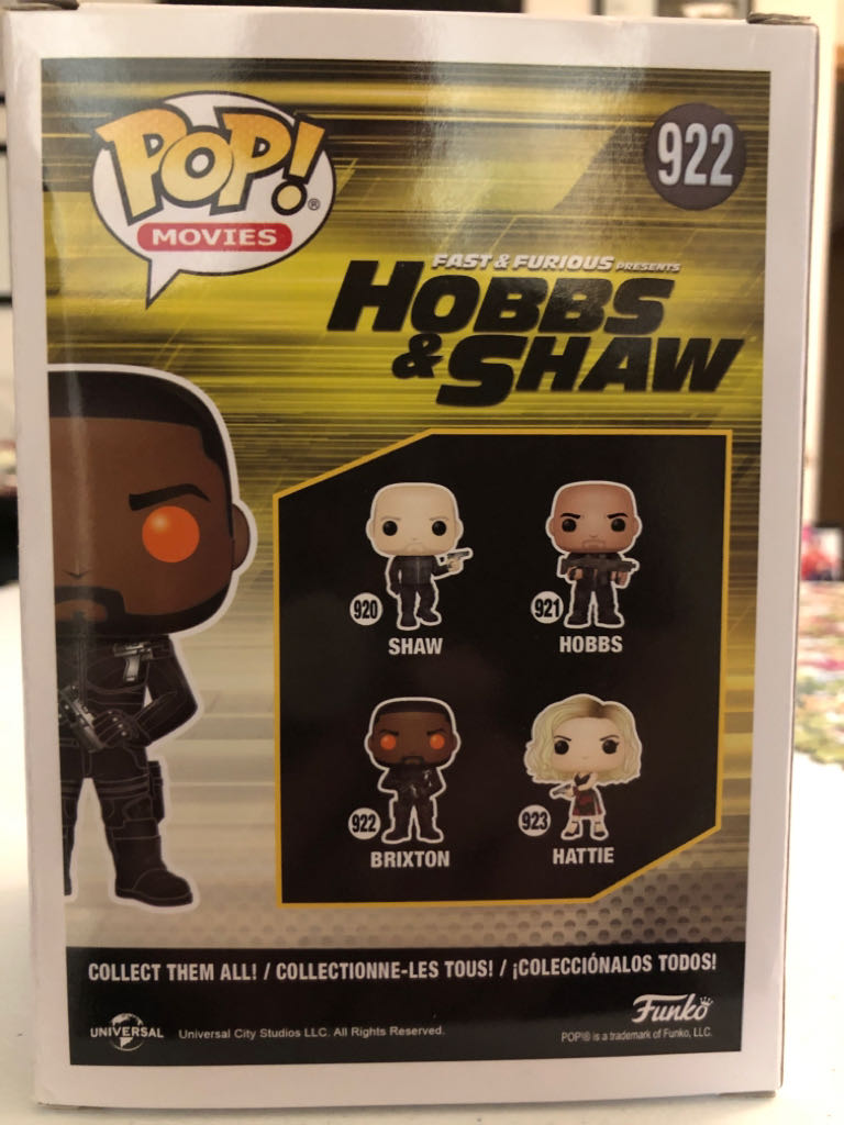 BRIXTON: FAST & FURIOUS HOBBS & SHAW  vinyl figure collectible [Barcode 889698477543] - Main Image 2