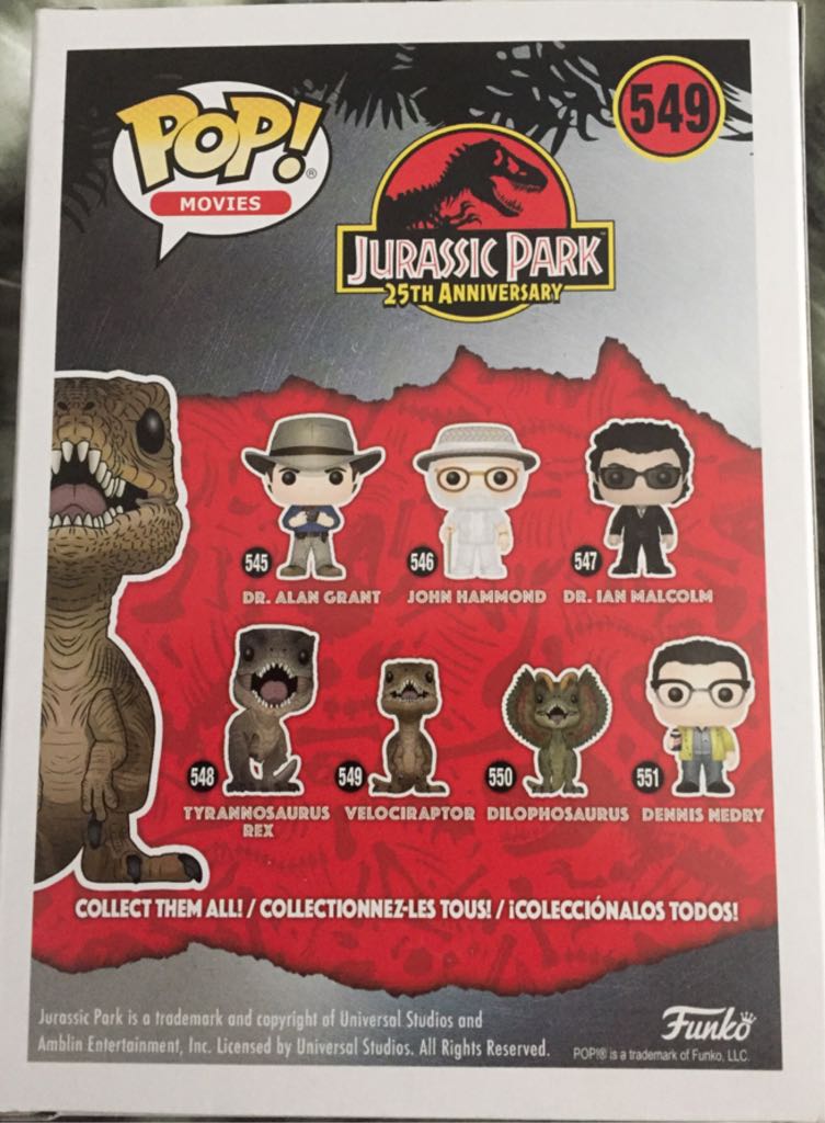 Velociraptor - Jurassic Park vinyl figure collectible - Main Image 2