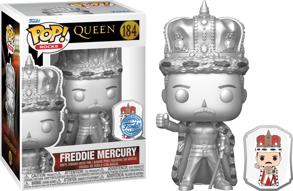 Freddie Mercury (Pin) - Queen vinyl figure collectible [Barcode 889698689533] - Main Image 2