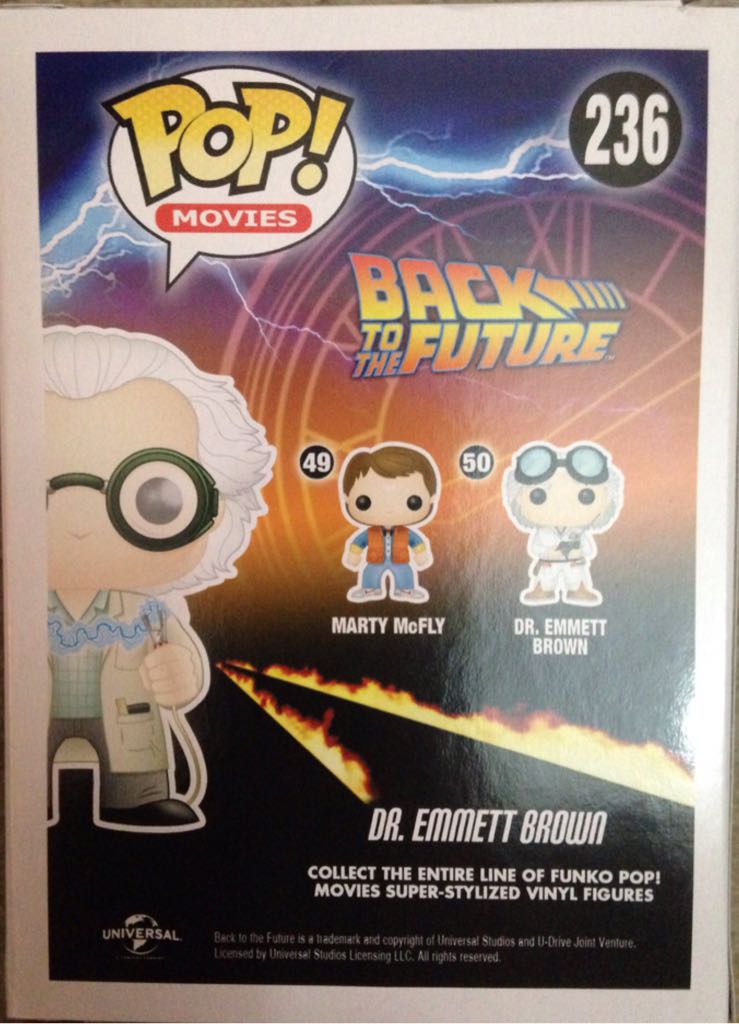 Dr. Emmett Brown - Back to the Future vinyl figure collectible [Barcode 849803064778] - Main Image 2