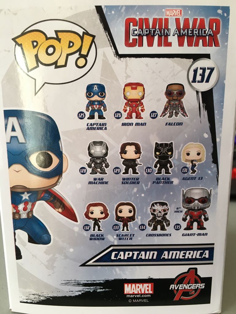 Captain America GameStop Exclusive - Captain America: Civil War vinyl figure collectible [Barcode 849803077204] - Main Image 2