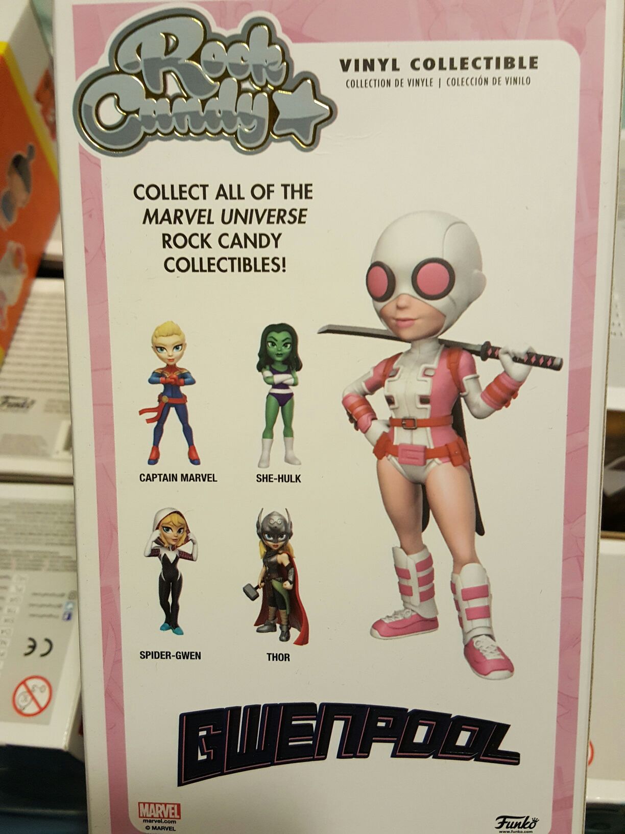 Rock Candy Marvel Gwenpool  vinyl figure collectible [Barcode 889698136006] - Main Image 2