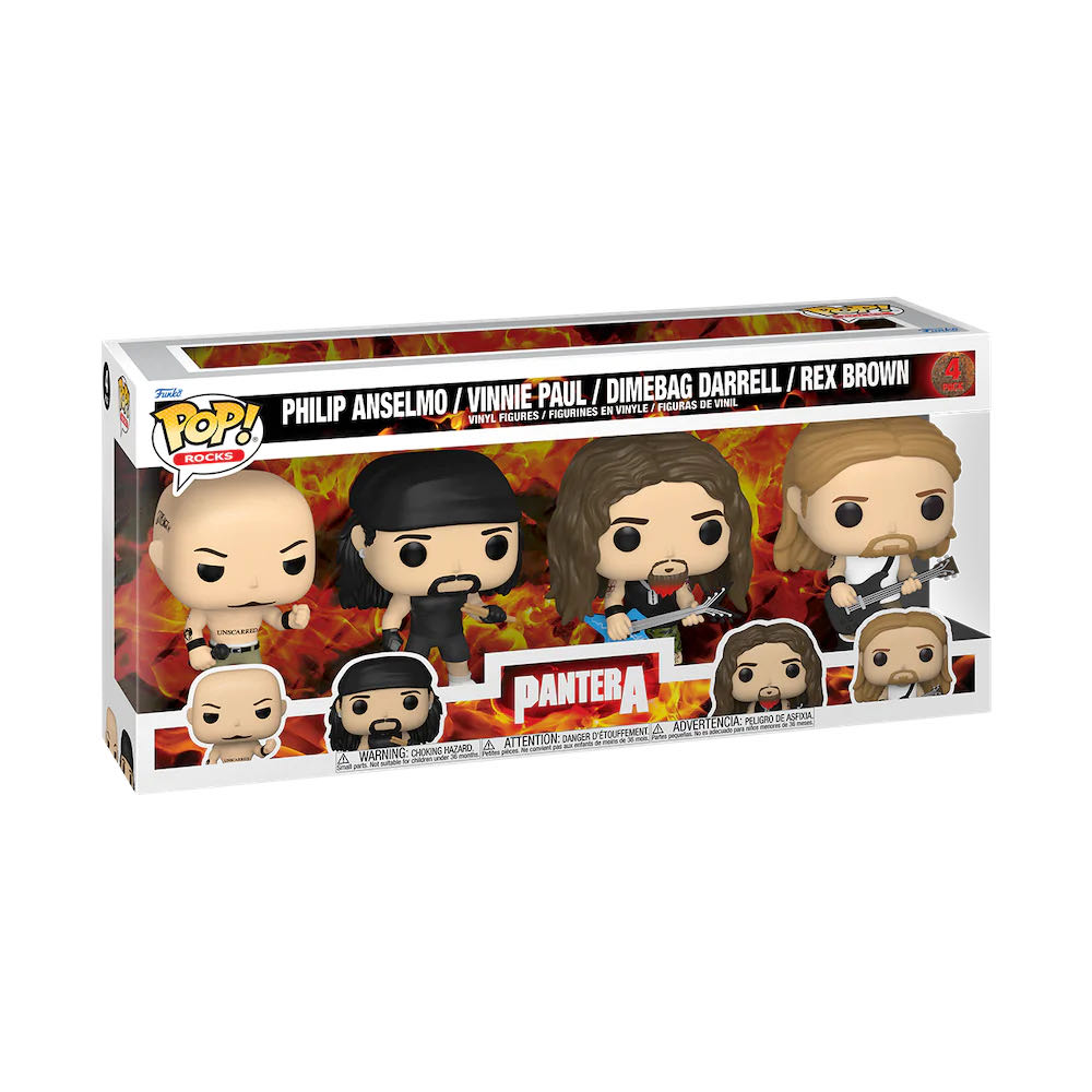 Pantera - 4 Pack - Funko Pop Rocks - Musicians vinyl figure collectible [Barcode 889698674331] - Main Image 2