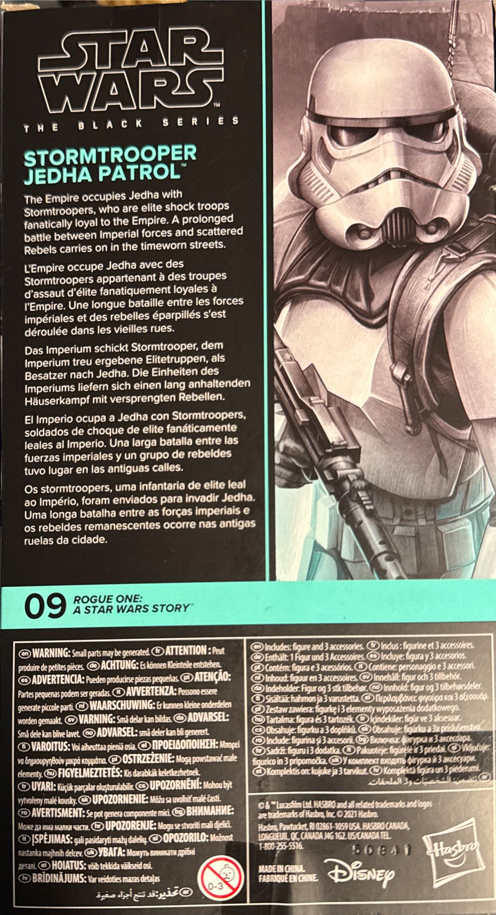 Star Wars The Black Series Stormtrooper Jedha Patrol Toy 6-inch-scale Rogue One: A Story Collectible Figure Kids Ages 4 And Up F1875  vinyl figure collectible [Barcode 5010993835423] - Main Image 3