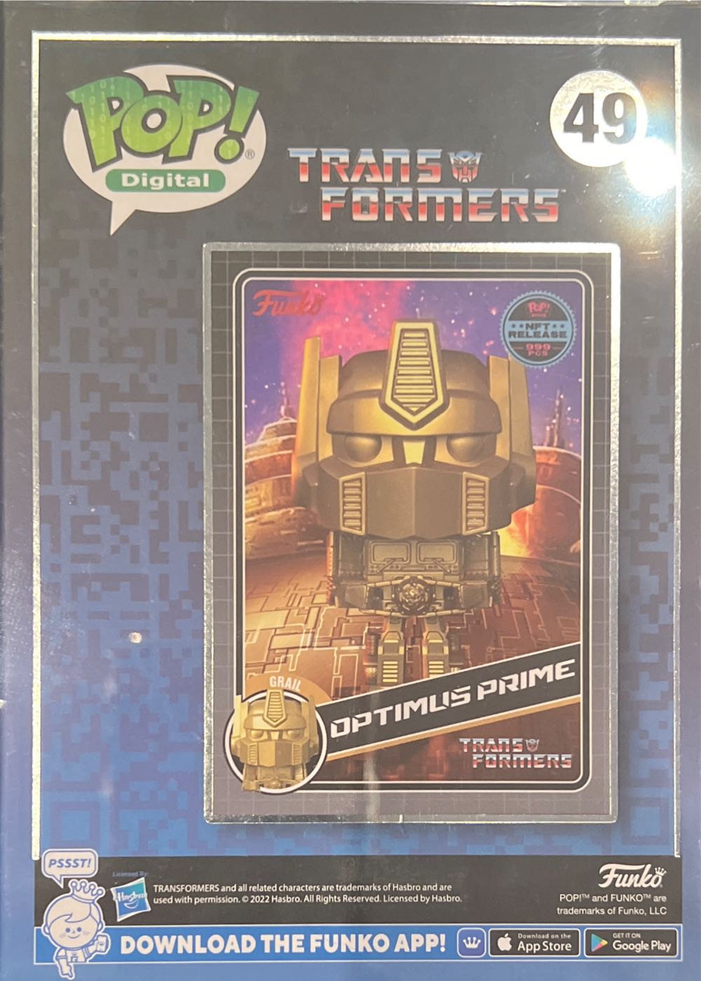 Optimus Prime (Gold) (NFT) - Transformers vinyl figure collectible [Barcode 889698677585] - Main Image 4