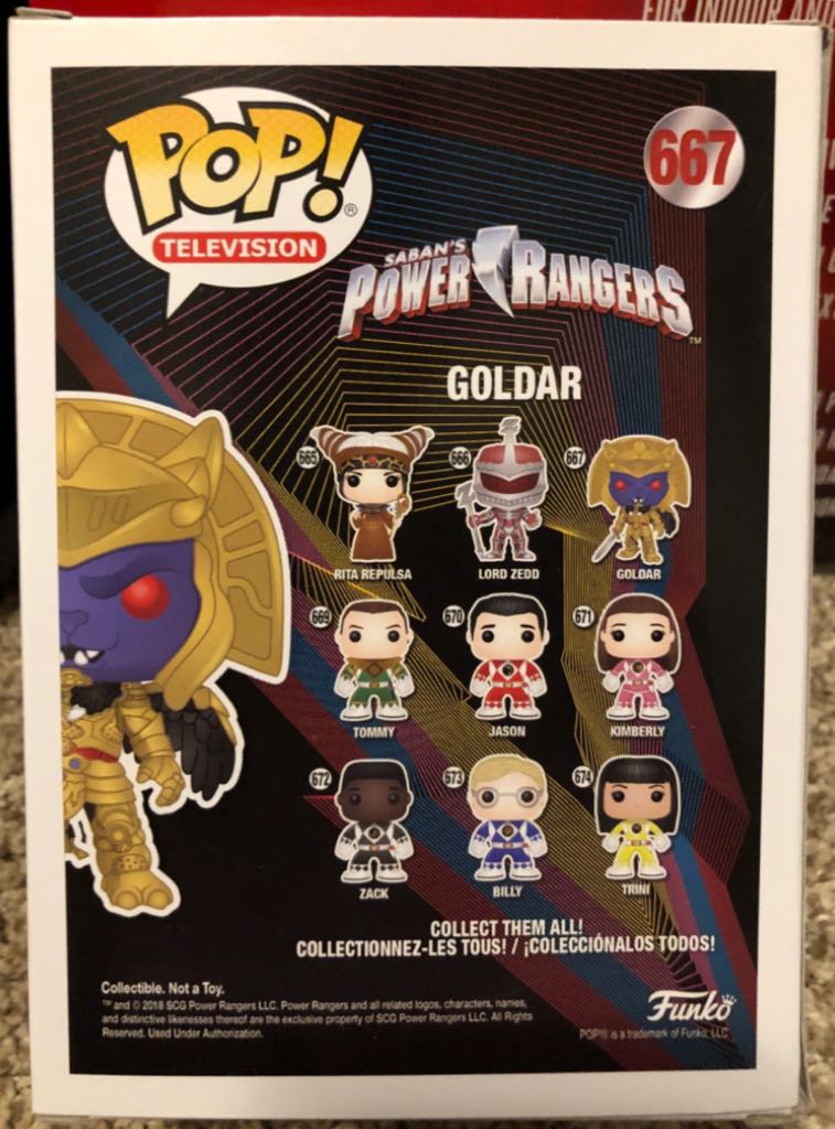 MIGHTY MORPHIN POWER RANGERS (25 YEARS): GOLDAR - Mighty Morphin Power Rangers vinyl figure collectible - Main Image 2