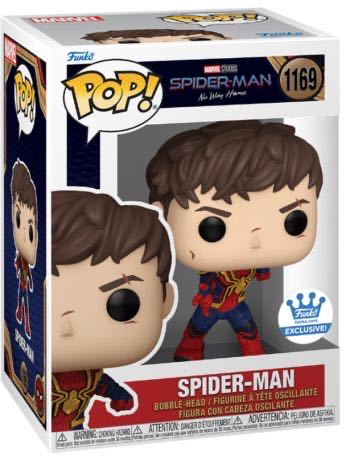 Spider-Man (Unmasked Battle Damaged) Pop! 1169 - Spider-Man vinyl figure collectible [Barcode 889698683678] - Main Image 2
