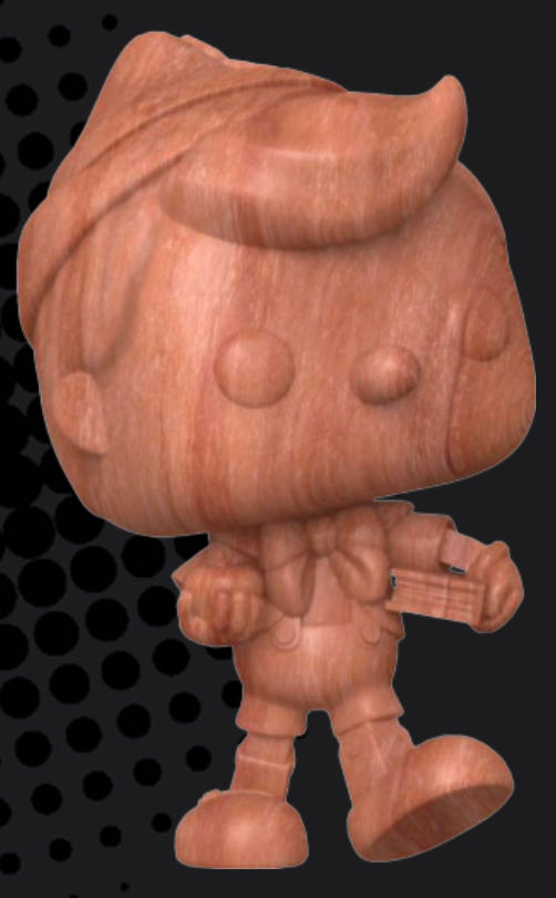 Pinocchio (Wood) - Pinocchio vinyl figure collectible [Barcode 889698682756] - Main Image 2