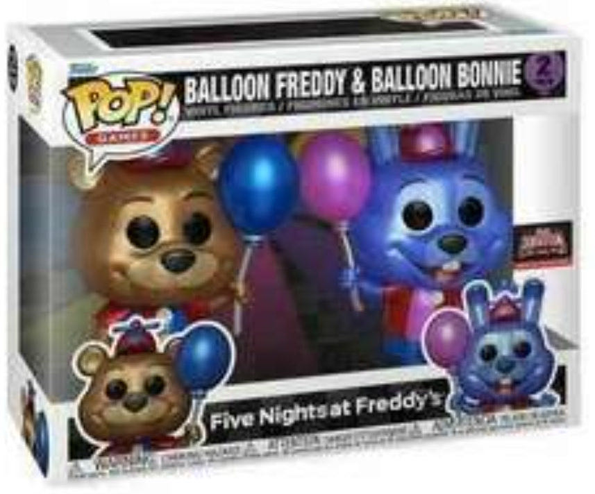 Funko Pop! Games Five Nights At Freddy’s: Balloon Freddy & Balloon Bonnie (2 Pack) - Five Nights at Freddy’s vinyl figure collectible [Barcode 889698734585] - Main Image 2