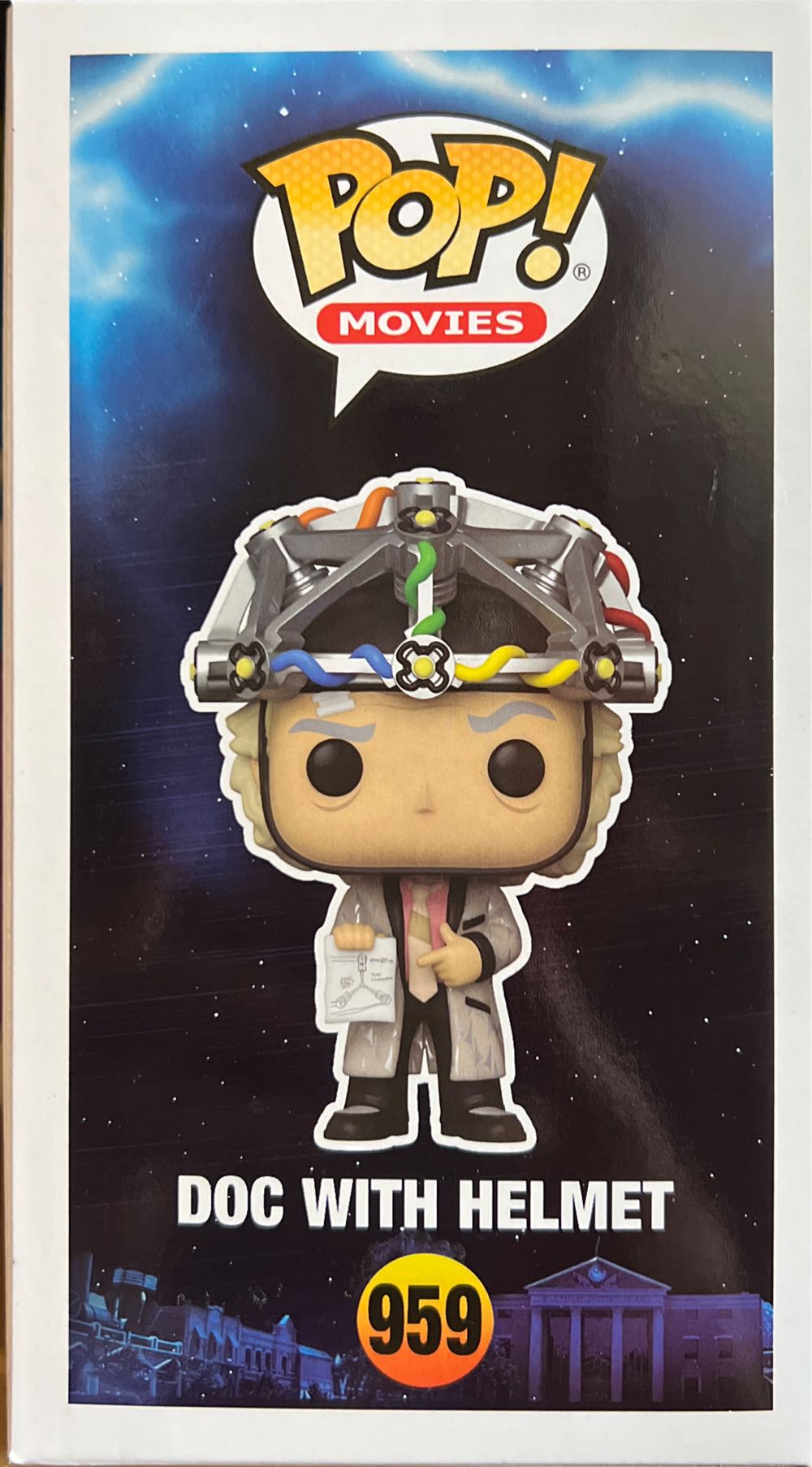 Funko Pop! & Tee: Back To The Future Doc With Helmet Adult L  vinyl figure collectible [Barcode 889698635882] - Main Image 4