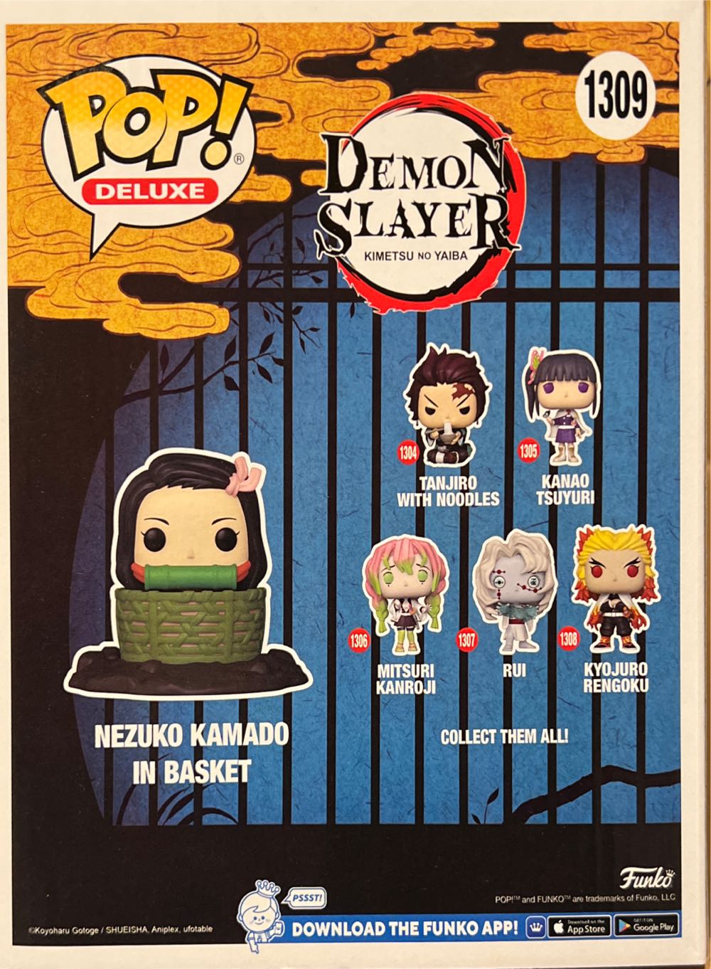 Nezuko Kamado In Basket - Demon Slayer vinyl figure collectible [Barcode 889698666343] - Main Image 2