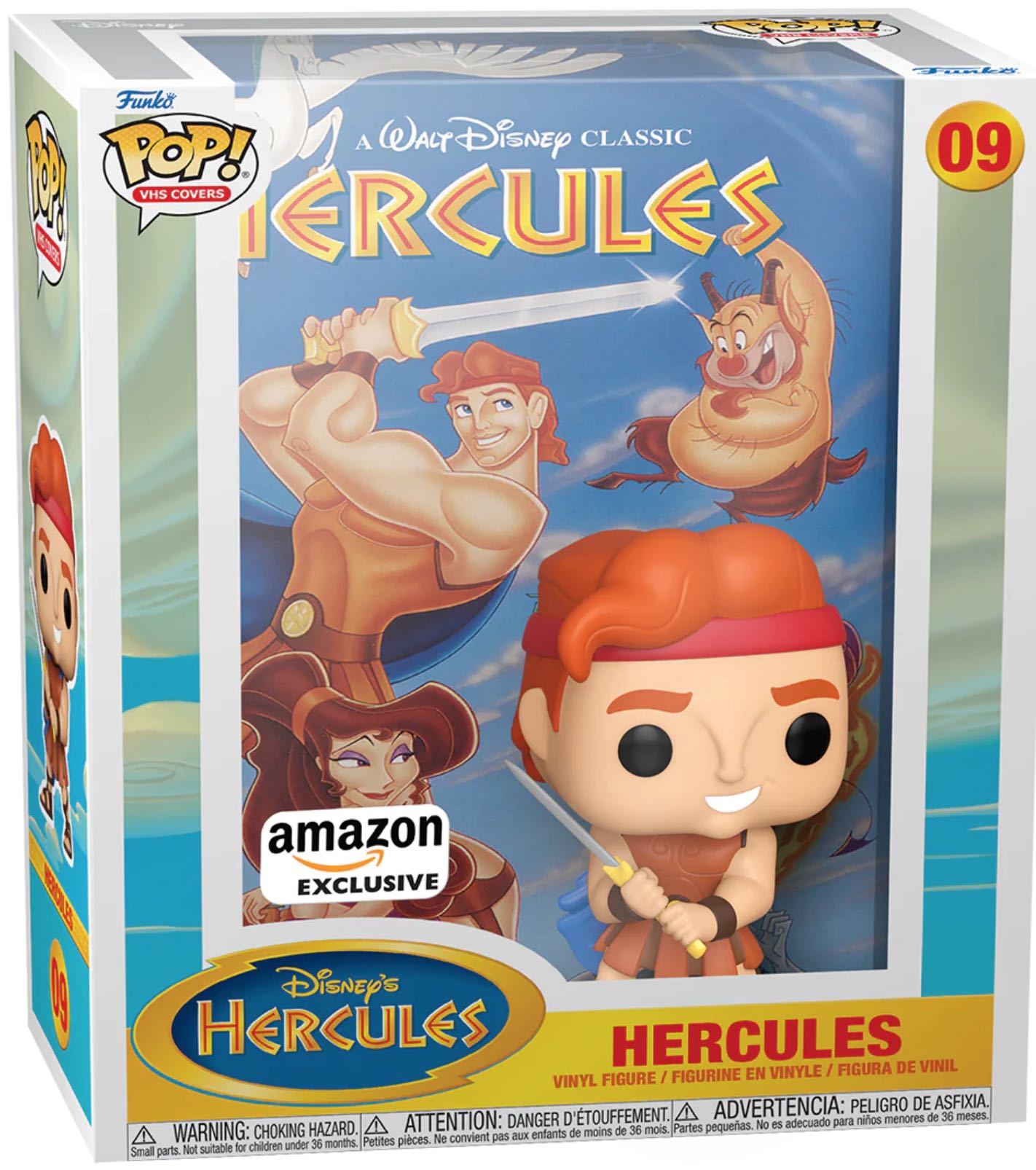 Hercules (VHS Covers) (Amazon Exclusive) - Disney vinyl figure collectible [Barcode 889698632690] - Main Image 2