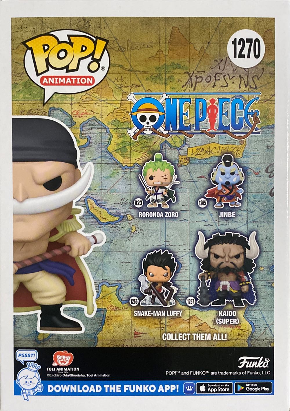 #1270 Animation: One Piece: Whitebeard (GameStop Exclusive) - One Piece vinyl figure collectible [Barcode 889698626835] - Main Image 2