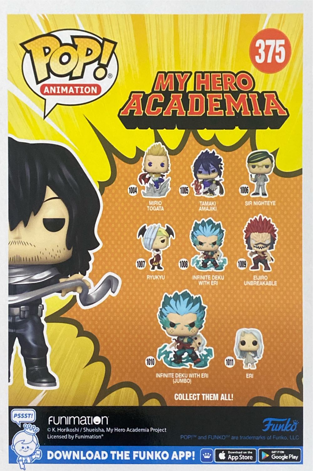 Shota Aizawa - My Hero Academia vinyl figure collectible [Barcode 889698633826] - Main Image 3