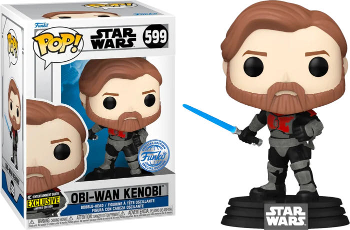Obi-Wan Kenobi - Star Wars: Clone Wars vinyl figure collectible [Barcode 889698682831] - Main Image 2