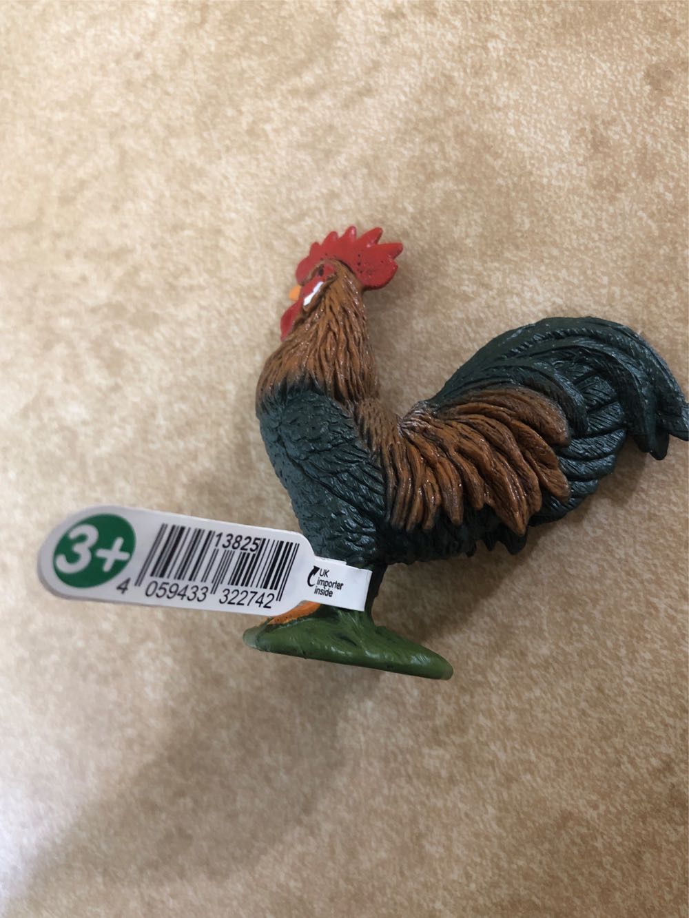 Schleich Farm World   Farm Rooster  vinyl figure collectible [Barcode 4059433322742] - Main Image 3