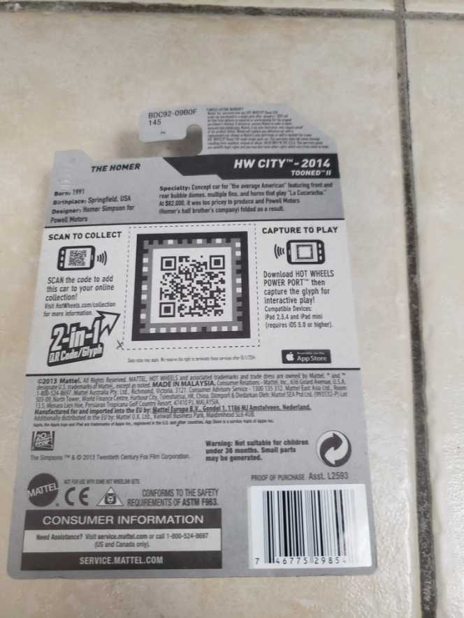 HW CITY THE HOMER  vinyl figure collectible [Barcode 746775298548] - Main Image 2