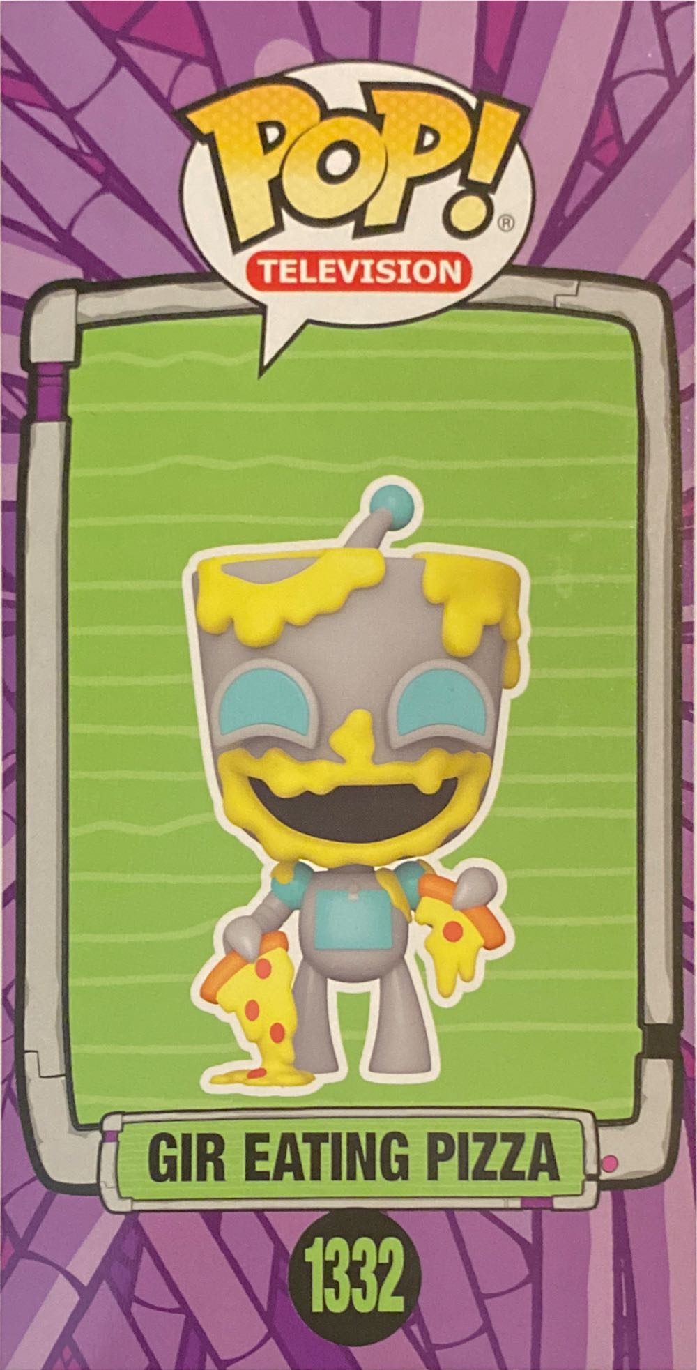 Gir Eating Pizza - Invader Zim vinyl figure collectible [Barcode 889698682428] - Main Image 2