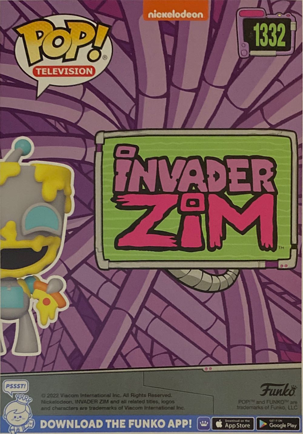Gir Eating Pizza - Invader Zim vinyl figure collectible [Barcode 889698682428] - Main Image 3