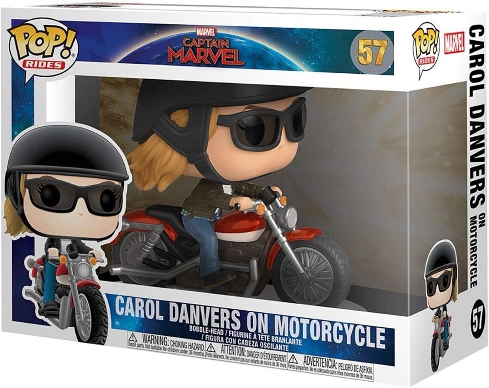 Carol Danvers On Motorcycle - Captain Marvel vinyl figure collectible [Barcode 889698364188] - Main Image 2