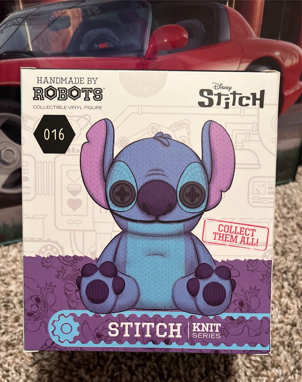 HANDMADE BY ROBOTS KNIT SERIES: STITCH  vinyl figure collectible [Barcode 818730020256] - Main Image 2