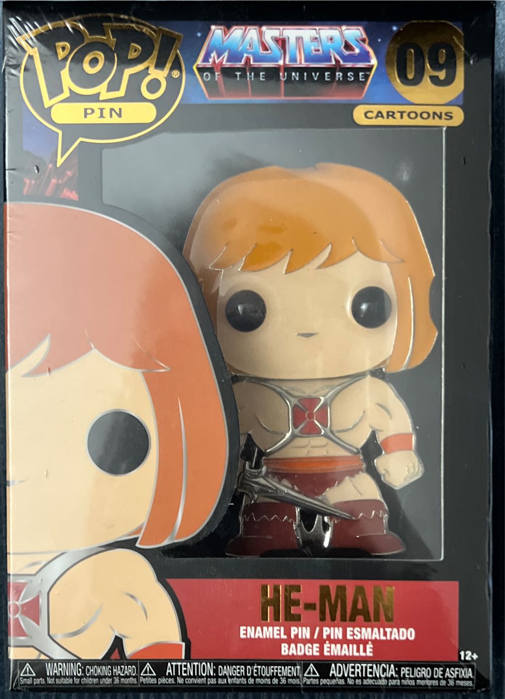 He-Man Pop Pin: He-Man  vinyl figure collectible [Barcode 671803367845] - Main Image 2