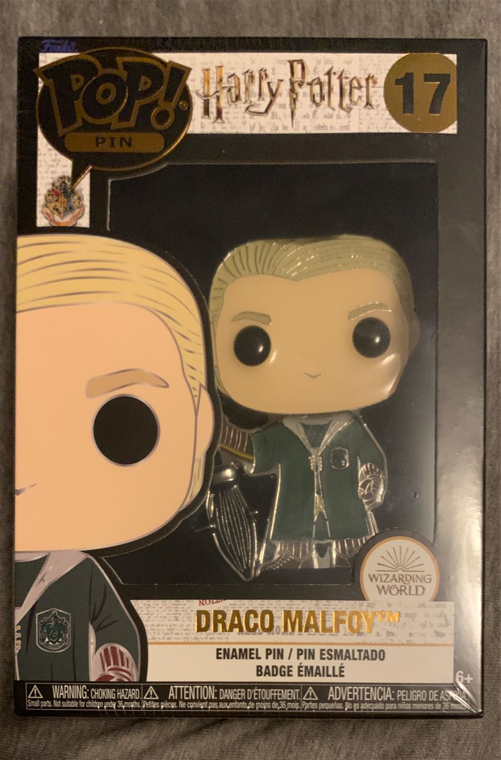 Funko Pop! Sized Pins: Harry Potter Draco Malfoy - Harry Potter vinyl figure collectible [Barcode 671803408197] - Main Image 2