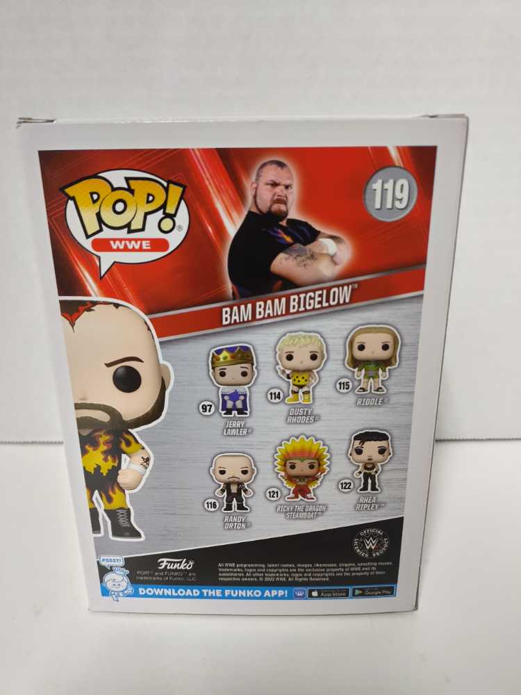 Bam Bam BIGELOW ( GLOWS IN THE DARK ) - WWE vinyl figure collectible [Barcode 889698689618] - Main Image 2