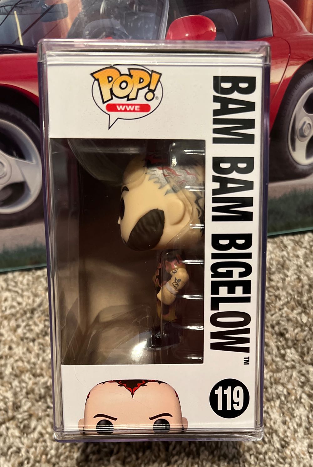 Bam Bam BIGELOW ( GLOWS IN THE DARK ) - WWE vinyl figure collectible [Barcode 889698689618] - Main Image 3