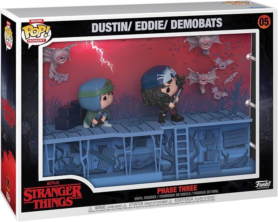 Dustin, Eddie, & Demobats - Stranger Things vinyl figure collectible [Barcode 889698702577] - Main Image 2