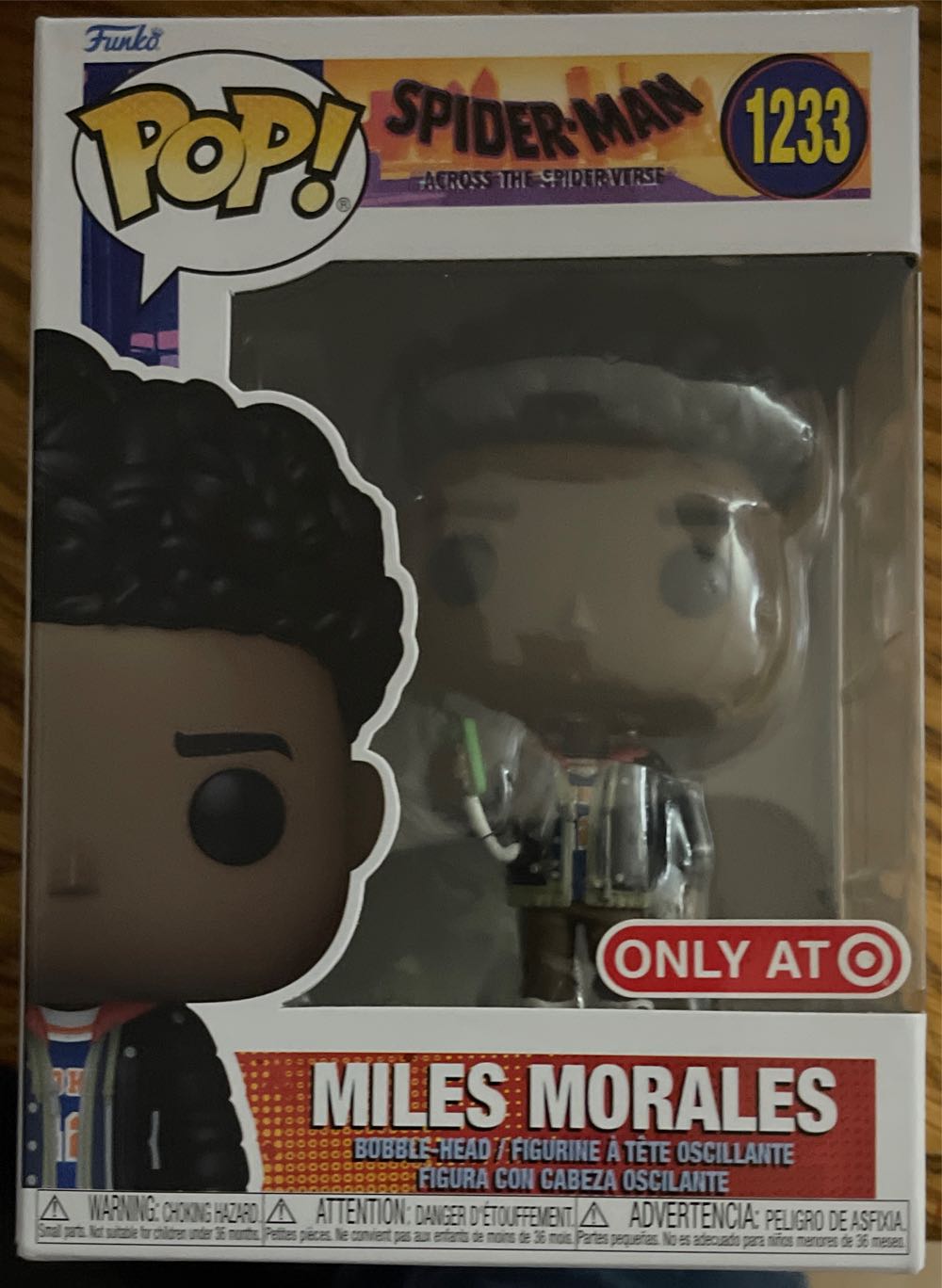 Miles Morales Pop! 1233 - Spider-Man vinyl figure collectible [Barcode 889698657365] - Main Image 2