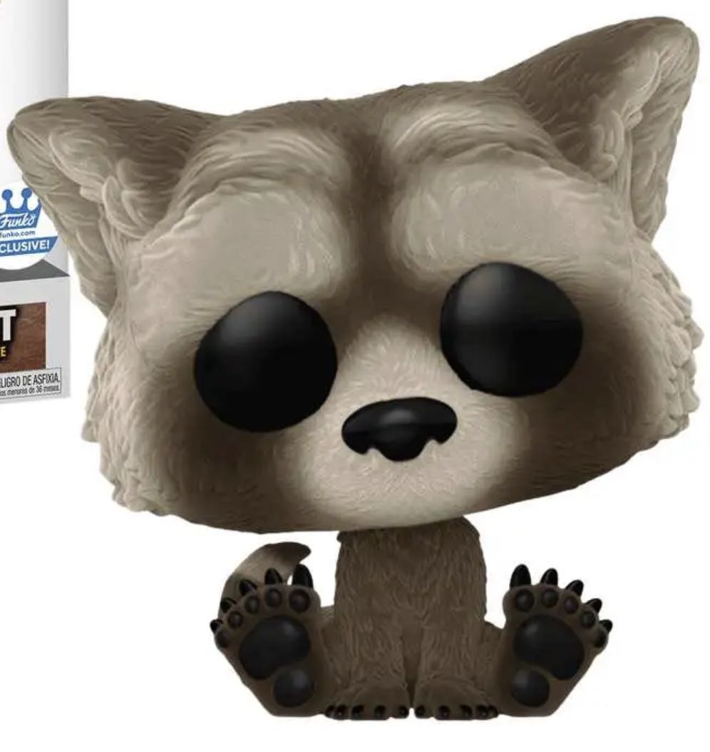 Baby Rocket (Flocked) $23 - Guardians of the Galaxy vinyl figure collectible [Barcode 889698692236] - Main Image 2