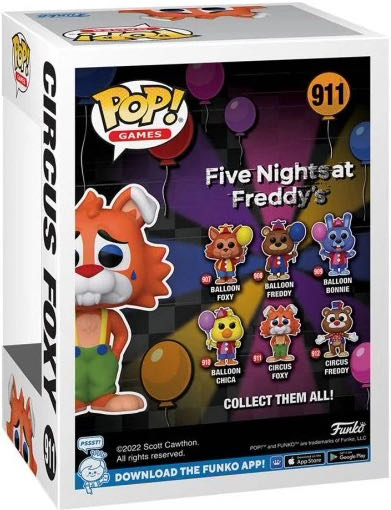 Circus Foxy - Five Nights at Freddy’s vinyl figure collectible [Barcode 889698676298] - Main Image 2