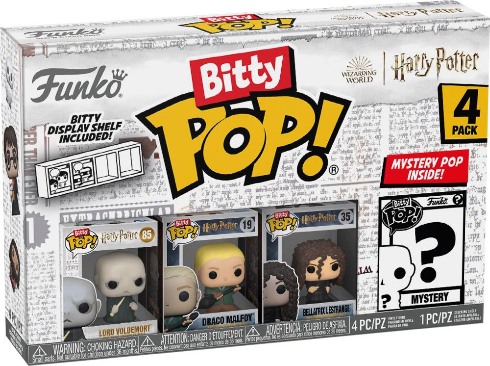 Funko Bitty Pop!: Harry Potter Lord Voldemort 4-pack - Harry Potter vinyl figure collectible [Barcode 889698713184] - Main Image 2
