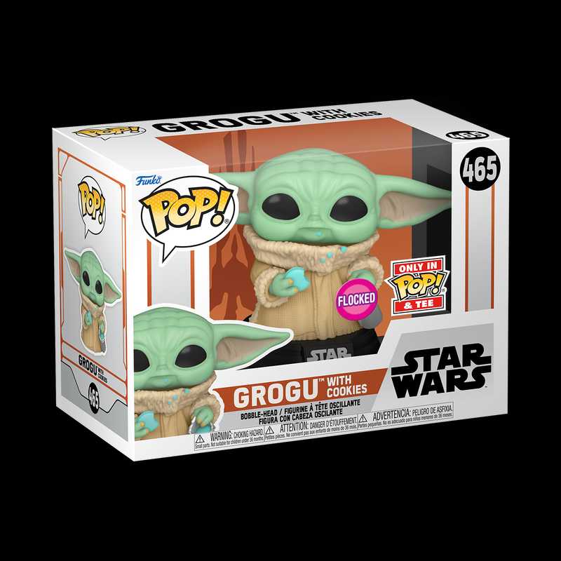 Grogu w/ Cookies (Flocked) - Star Wars: The Mandalorian vinyl figure collectible [Barcode 889698636186] - Main Image 2