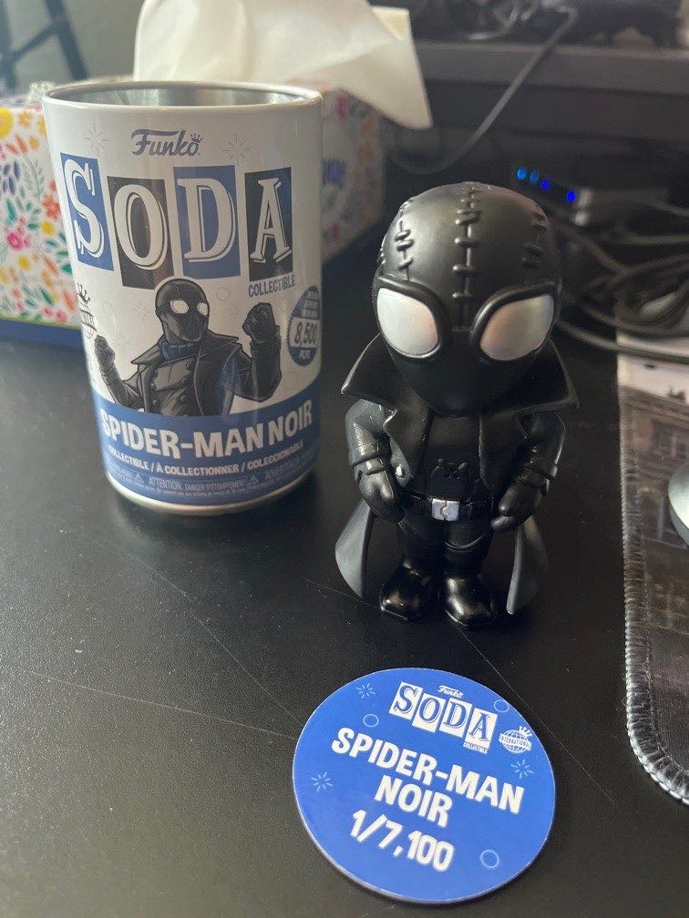 Funko Spider-man Noir Marvel Vinyl Soda - Spider-Man: Miles Morales vinyl figure collectible [Barcode 889698638876] - Main Image 2