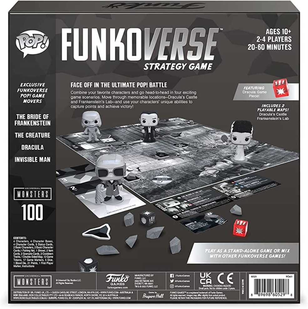 Funko Pop! Funko Verse Strategy Game Universal Monsters 100 - Universal Monsters vinyl figure collectible [Barcode 889698605298] - Main Image 2