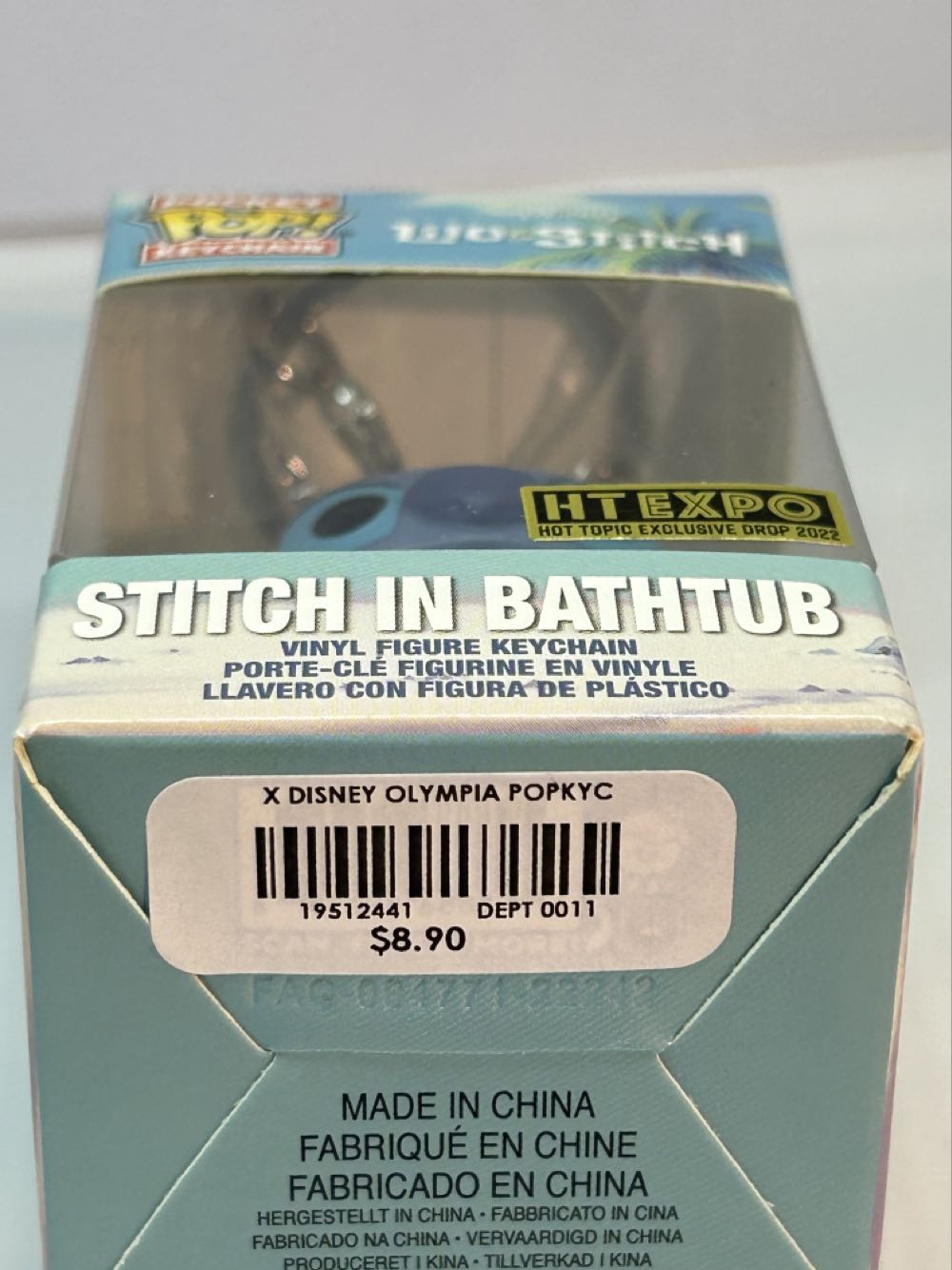 Stitch In Bathtub Keychain - Lilo and Stitch vinyl figure collectible [Barcode 19512441] - Main Image 2
