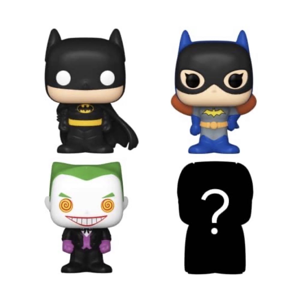 DC Bitty Pop!: The Joker, Batgirl, Batman & Catwoman - DC Universe vinyl figure collectible [Barcode 889698713122] - Main Image 2