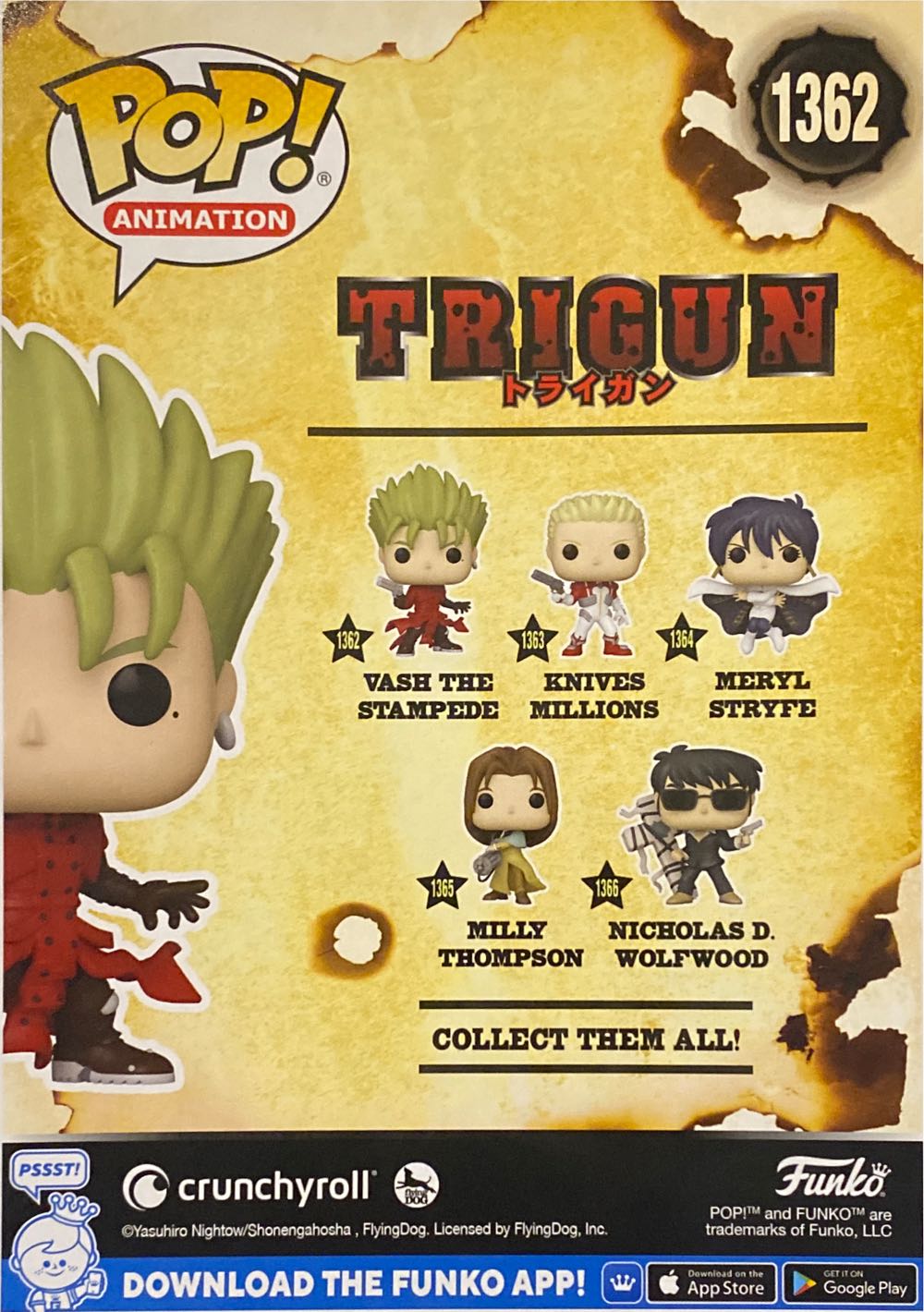 Vash The Stampede  vinyl figure collectible [Barcode 889698680370] - Main Image 3
