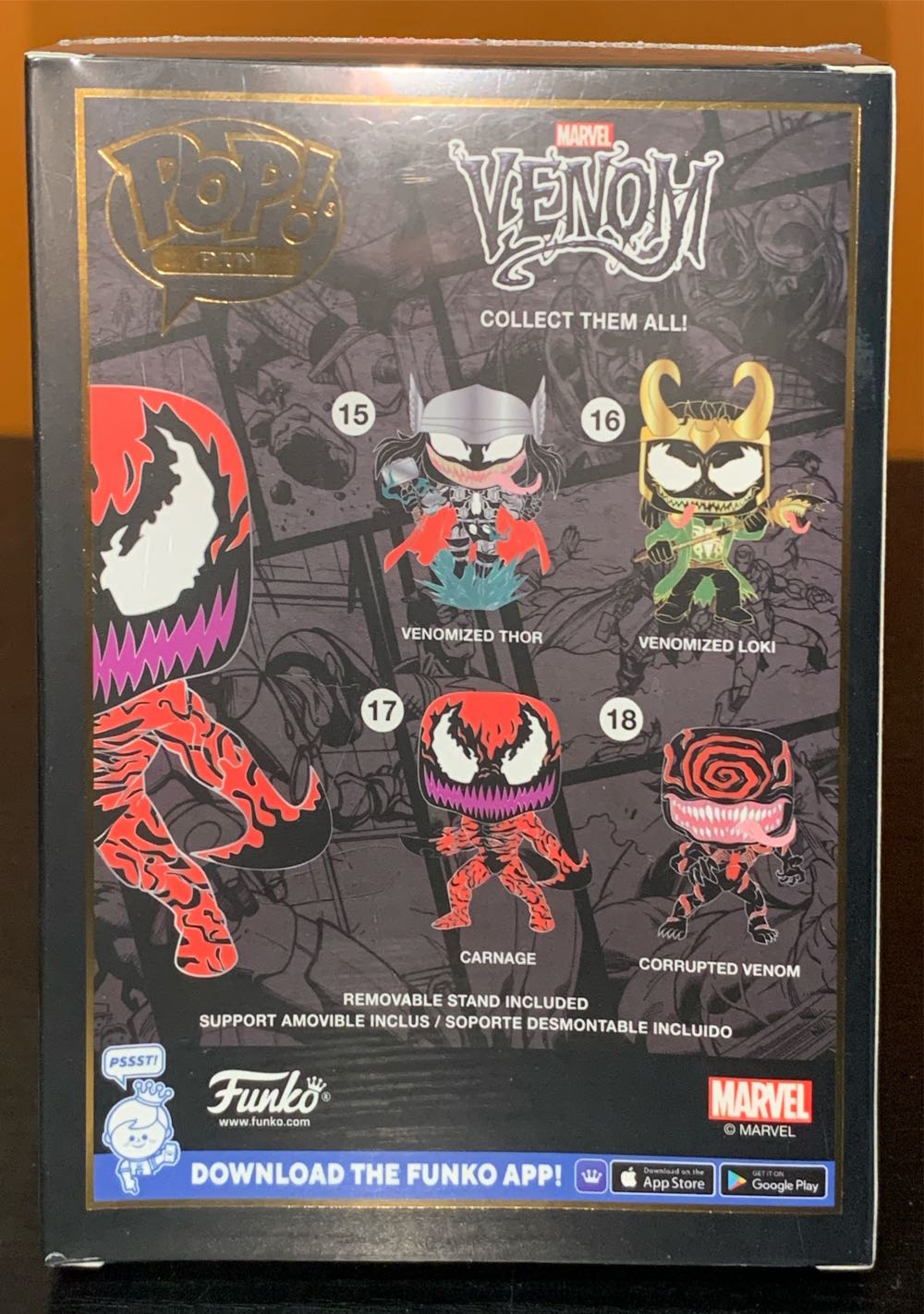 #17: Carnage - Venom vinyl figure collectible [Barcode 671803400689] - Main Image 3