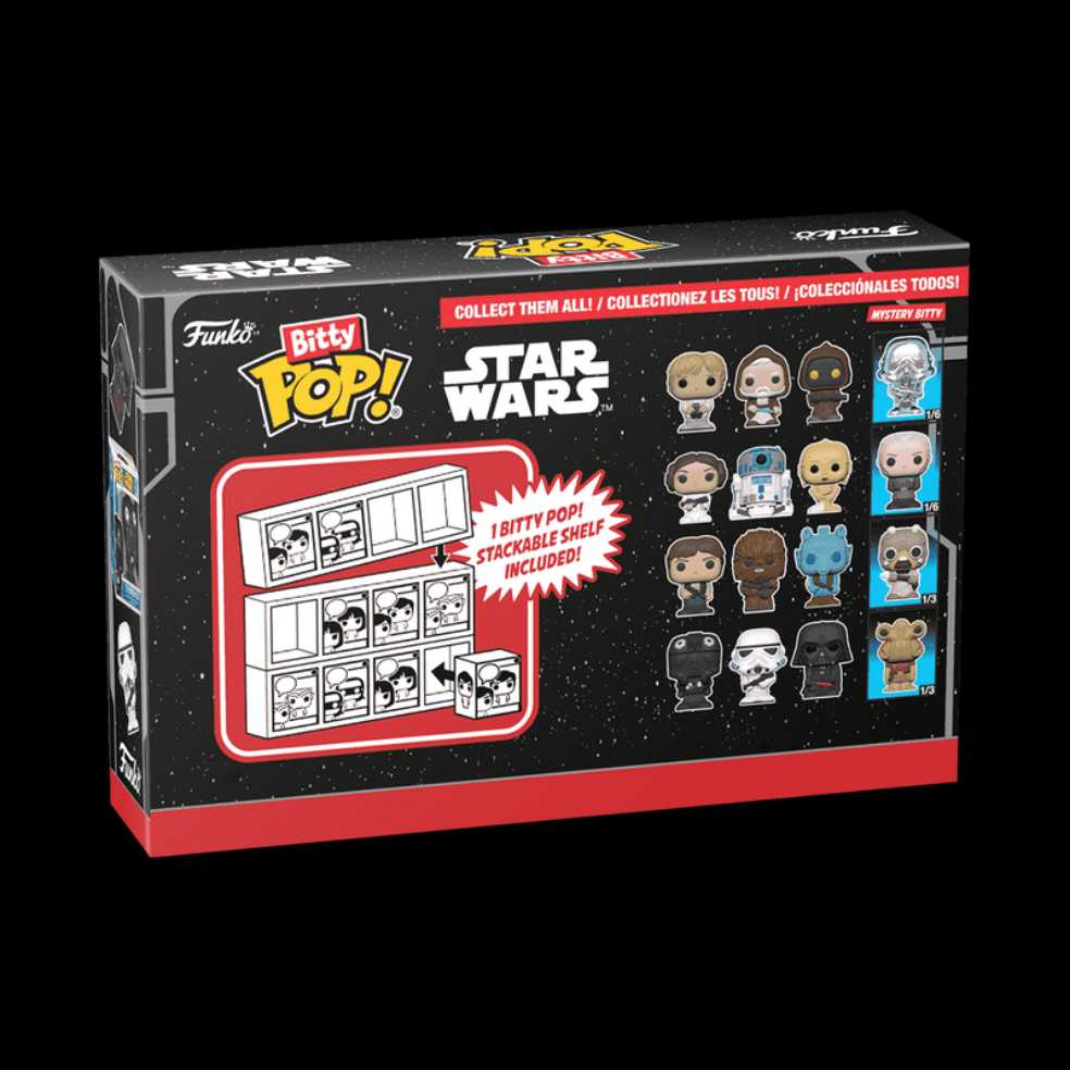 Bitty Pop! Star Wars Tie Fighter Pilot Stormtrooper Darth Vader & Mystery - Star Wars vinyl figure collectible [Barcode 889698715140] - Main Image 3