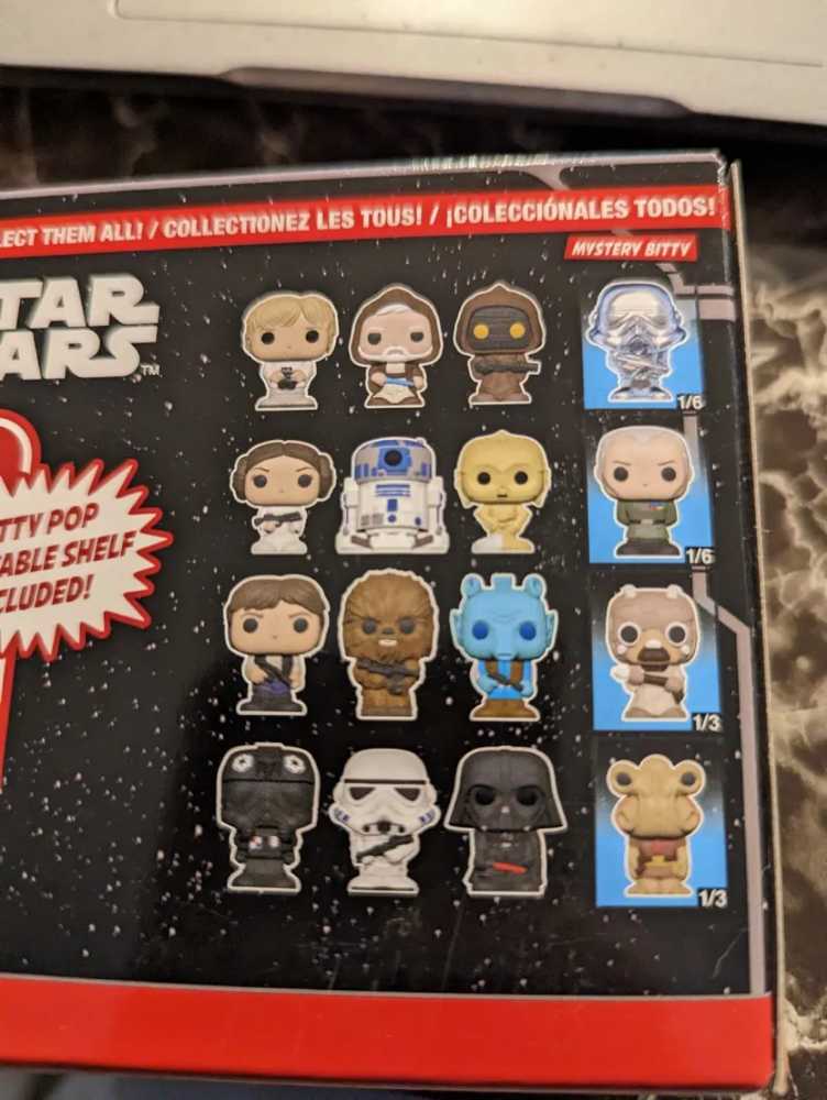 Bitty Pop! Star Wars Luke Skywalker Obi-Wan Kenobi Jawa & Mystery - Star Wars vinyl figure collectible [Barcode 889698715119] - Main Image 3